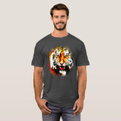 Sjabloon van de hoge legant t-shirt (Voorkant volledig)