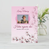 Sjabloon van de Kaart van het begrafenisprogramma (Staand voorkant)