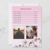 Sjabloon van de Kaart van het begrafenisprogramma (Achterkant)