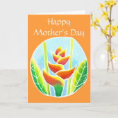 Sjabloon van de Kaart van MothersDay van de Bloem (Gele Bloem)