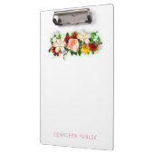 Sjabloon van de kleurrijke Floral-Waterverf Klembord (Links)