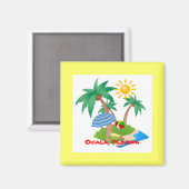 Sjabloon van de koelkast van Florida Magneet (Voorkant / Achterkant)