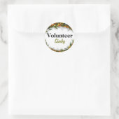 Sjabloon van de label Volunteer Name sticker (Tas)