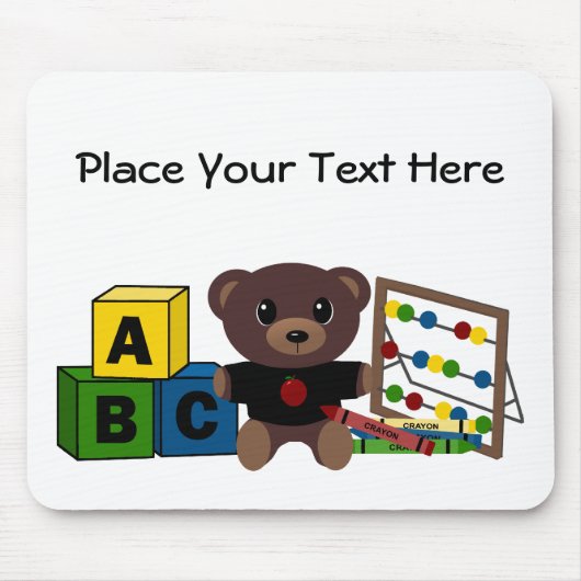 Sjabloon van de leraar Mousepad Muismat (Voorkant)