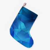 Sjabloon van de lichte BLAUWE gradiëntdriehoeken. Kleine Kerstsok (Voorkant (Hangend))