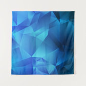 Sjabloon van de lichte BLAUWE gradiëntdriehoeken.  Wandkleed (Voorkant (horizontaal))