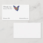 Sjabloon van de Logo van Visitekaartje van vlinder (Voorkant / Achterkant)