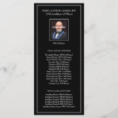 Sjabloon van de Masonic Rack Card Program Guide (Achterkant)