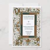 Sjabloon van de medieval verlichte weddenschappen kaart (Voorkant)