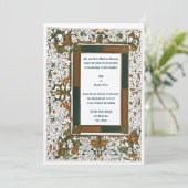 Sjabloon van de medieval verlichte weddenschappen kaart (Staand voorkant)