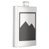 Sjabloon van de metalen kolf heupfles (Rechts)