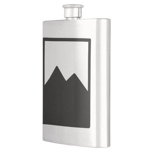 Sjabloon van de metalen kolf heupfles (Links)