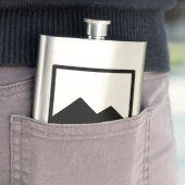 Sjabloon van de metalen kolf heupfles (Voorbeeld)