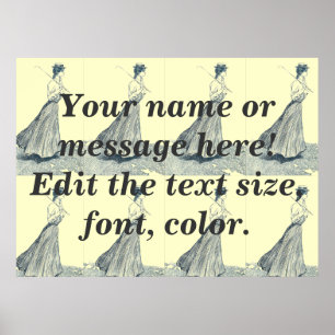 Sjabloon van de  Mode Golf Poster