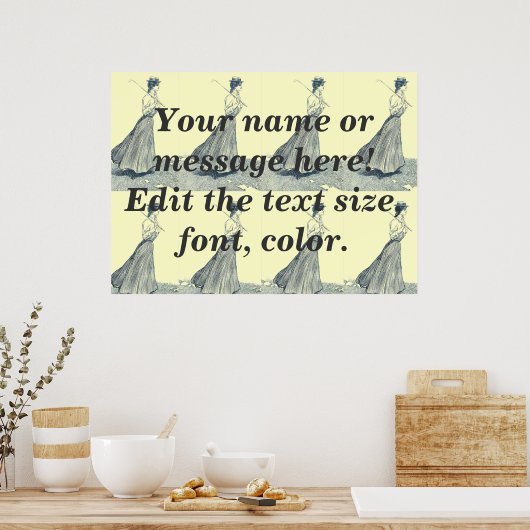 Sjabloon van de  Mode Golf Poster (Keuken)