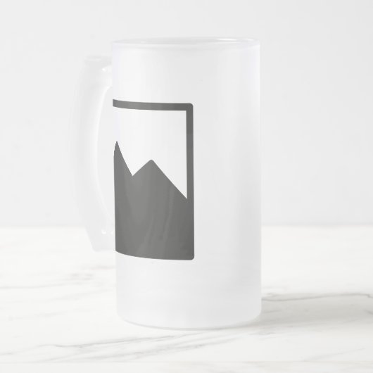 Sjabloon van de Mok van Frosted Beer (Voorkant links)