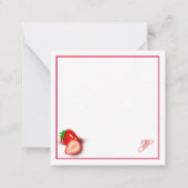 Sjabloon van de Monogram aardbei in het calligrafi (Achterkant)