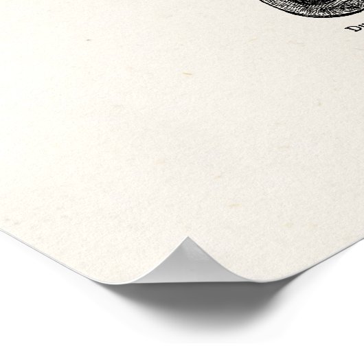  Sjabloon van de palmboom op het eiland Blank Poster (Hoek)