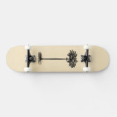 Sjabloon van de palmboom op tropische eilanden bl Persoonlijk Skateboard (Horizontaal)