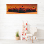 Sjabloon van de pompoen spandoek (Insitu)