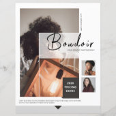 Sjabloon van de prijslijst voor fotografie (Voorkant)