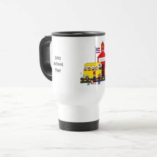 Sjabloon van de reisagent reisbeker (Voorkant links)