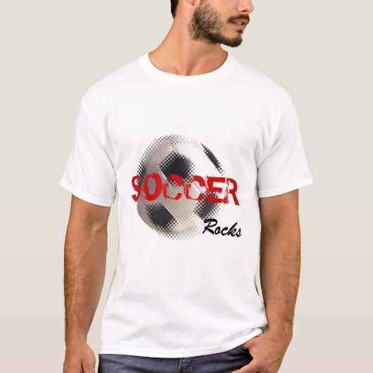 Sjabloon van de Soccer Rocks Soccer T-Shirt (Voorkant)