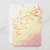 Sjabloon van de uitnodiging tot het huwelijk van P (Achterkant)