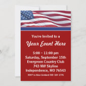 Sjabloon van de uitnodiging voor de campagnepartij (Voorkant)