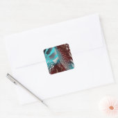 Sjabloon van de vettextuur vierkante sticker (Envelop)