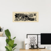 Sjabloon van de Victoriaans Era Farmers Market Poster (Thuiskantoor)