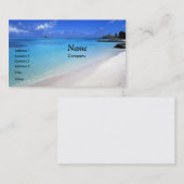 Sjabloon van de visitekaartjes van de eilandparadi (Voorkant / Achterkant)