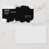 Sjabloon van de Vlek van de Inkt van de boomstam v Visitekaartje (Voorkant / Achterkant)