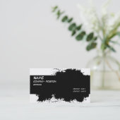 Sjabloon van de Vlek van de Inkt van de boomstam v Visitekaartje (Staand voorkant)