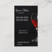 Sjabloon van de wijngaardgassenkaart visitekaartje (Achterkant)