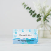 Sjabloon van de zwemkaart visitekaartje (Staand voorkant)