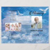 Sjabloon van Dove & Sky Funeral (Voorkant)