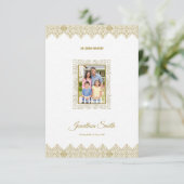 Sjabloon van een begrafeniskaart kaart (Staand voorkant)