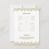 Sjabloon van een begrafeniskaart kaart (Achterkant)