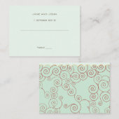 Sjabloon van een witte-plaatskaart plaatskaartje (Voorkant / Achterkant)