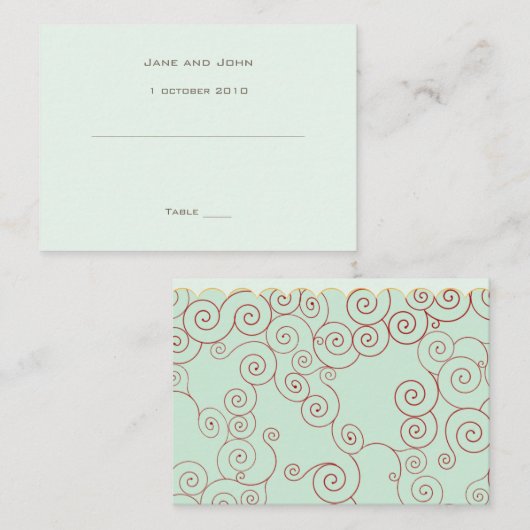 Sjabloon van een witte-plaatskaart plaatskaartje (Voorkant / Achterkant)