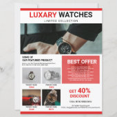 Sjabloon van flyer voor productpromotie (Voorkant)