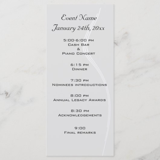 Sjabloon van gebeurtenisprogramma's - Gepersonalis (Voorkant)