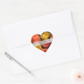 Sjabloon van gepersonaliseerde hartwuwbokstickers hart sticker (Envelop)