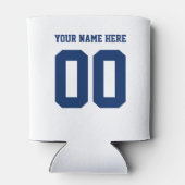 Sjabloon van gepersonaliseerde sportploegen blikjeskoeler (Achterkant)