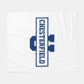 Sjabloon van gepersonaliseerde sportploegen fleece deken (Voorkant (Horizontaal))