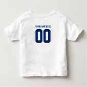 Sjabloon van gepersonaliseerde sportploegen kinder shirts (Achterkant)