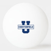 Sjabloon van gepersonaliseerde sportploegen pingpongbal (Voorkant)