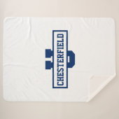 Sjabloon van gepersonaliseerde sportploegen sherpa deken (Voorkant (horizontaal))