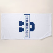 Sjabloon van gepersonaliseerde sportploegen strandlaken (Voorkant)